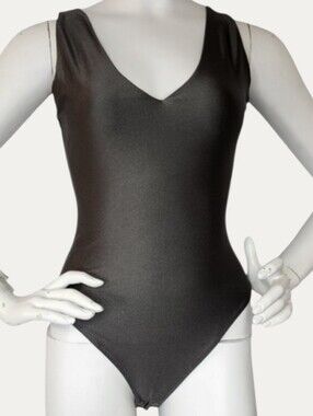 NWT RD Style Metallic Grey Sculpting Bodysuit Quiet Luxury Size Small
